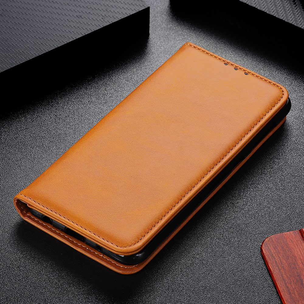 เคส Huawei P30 #เคสฝาพับแบบกระเป๋าสตางค์ Auto-absorbed Split Leather อัตโนมัติดูดซับ