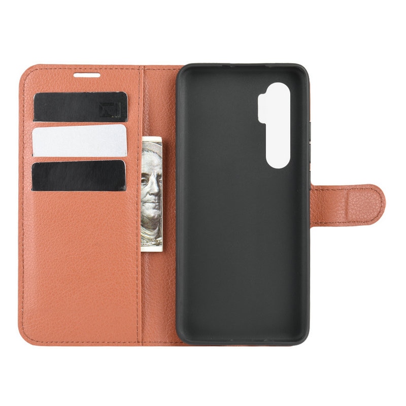 Case Xiaomi Mi Note 10 Lite #เคสฝาพับสไตล์กระเป๋าสตางค์หนัง PU ผิวลิ้นจี่
