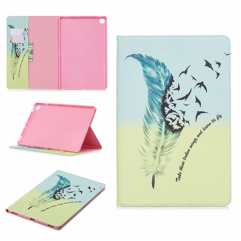 เคส Samsung Galaxy Tab S5e SM-T720 #เคสฝาพับหนัง PU พิมพ์ลาย Pattern Printing Wallet ลายน่ารักๆ