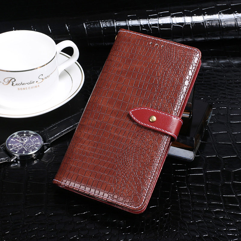 Case Xiaomi Mi 8 Lite #เคสฝาพับหนัง PU สไตล์กระเป๋าสตางค์รูปแบบหนังจระเข้ Crocodile Texture PU Leather Wallet