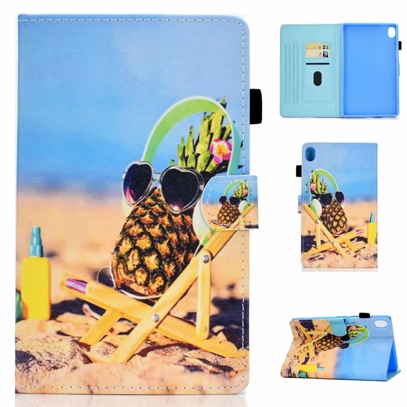 เคส Huawei MediaPad M6 10.8 นิ้ว #เคสฝาพับพิมพ์ลายหนัง PU พร้อมที่เก็บการ์ด Pattern Printing PU Leather Tablet Stand Case with Card Storage