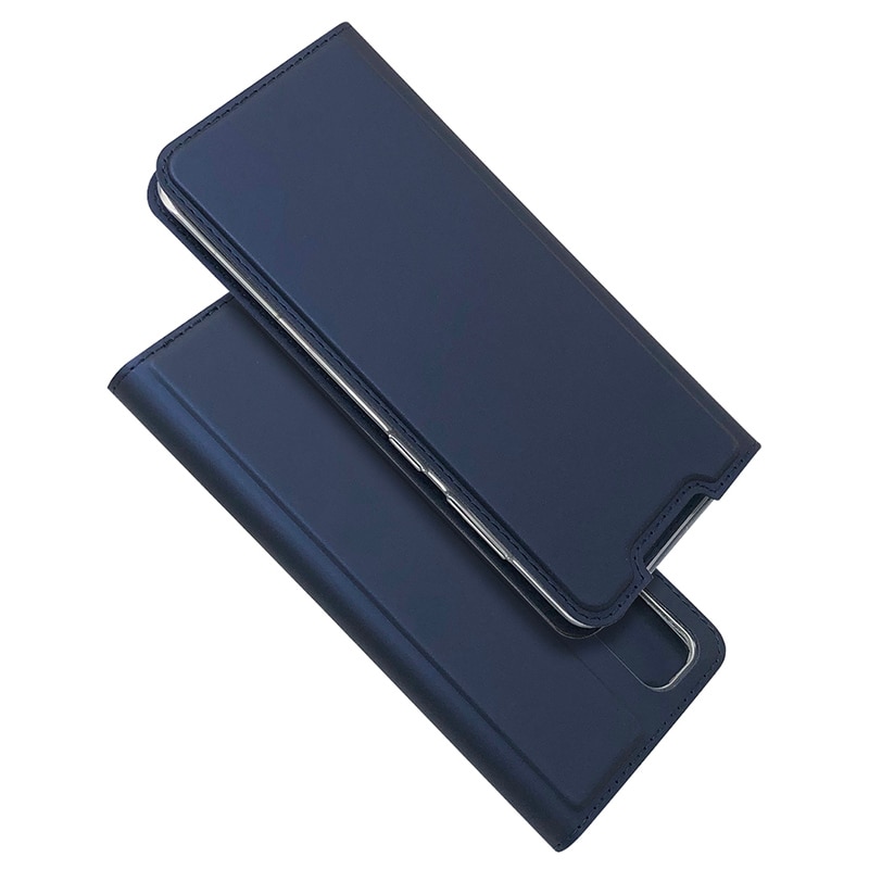 เคส Samsung Galaxy S10 Lite #เคสแบบฝาพับหนัง PU Magnetic Adsorption Stand Leather Card Holder