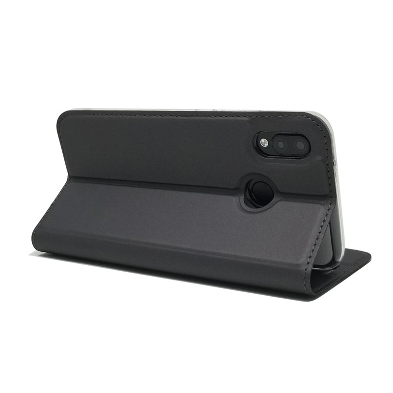 Case Huawei Nova 3e/P20 Lite #เคสฝาพับหนัง PU Magnetic Adsorption Stand Leather Card Holder