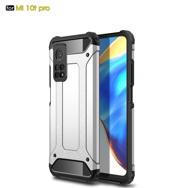 Case Xiaomi Mi 10T Pro #เคสฝาหลังเกราะป้องกัน ไฮบริด พลาสติก+TPU Heavy Duty Rugged Hybrid