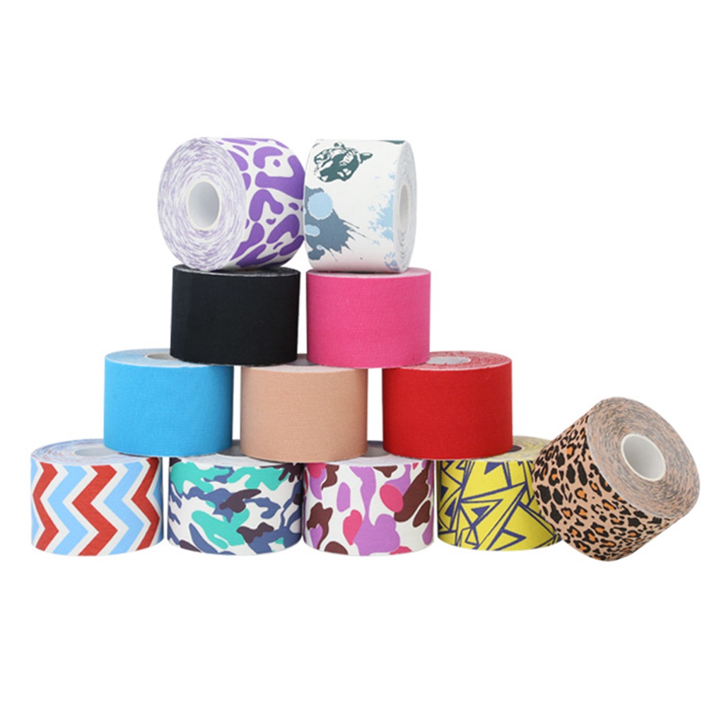 เทปบำบัด เทปติดกล้ามเนื้อ ขนาด 5cm ยาว 5m Muscle sports tape (P03)