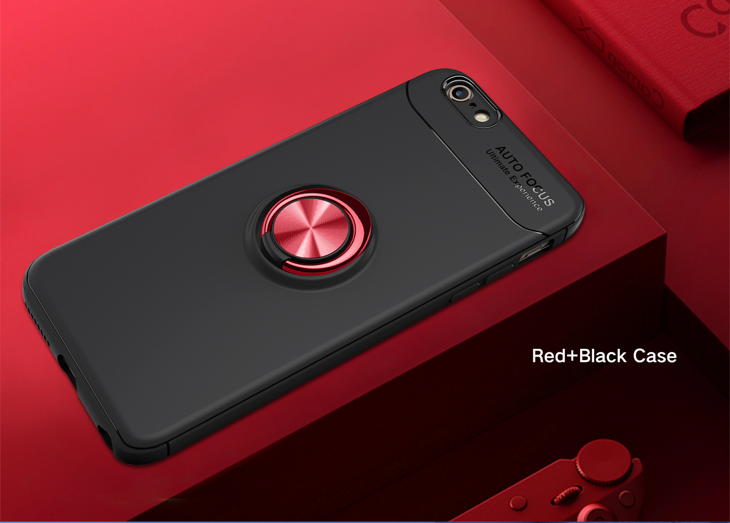 เคส iPhone 6s Plus / 6 Plus 5.5-inch TPU #เคสฝาหลังมีแหวนสวมนิ้ว Finger Ring Kickstand (Built-in แผ่นโลหะ)