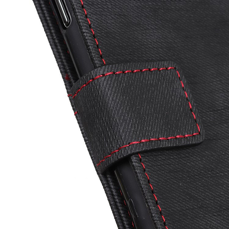 Case Samsung Galaxy A50 / A50s / A30s #เคสฝาพับหนัง PU ผิวยีนส์ผ้ากระเป๋าสตางค์ Jeans Cloth Wallet Stand Leather