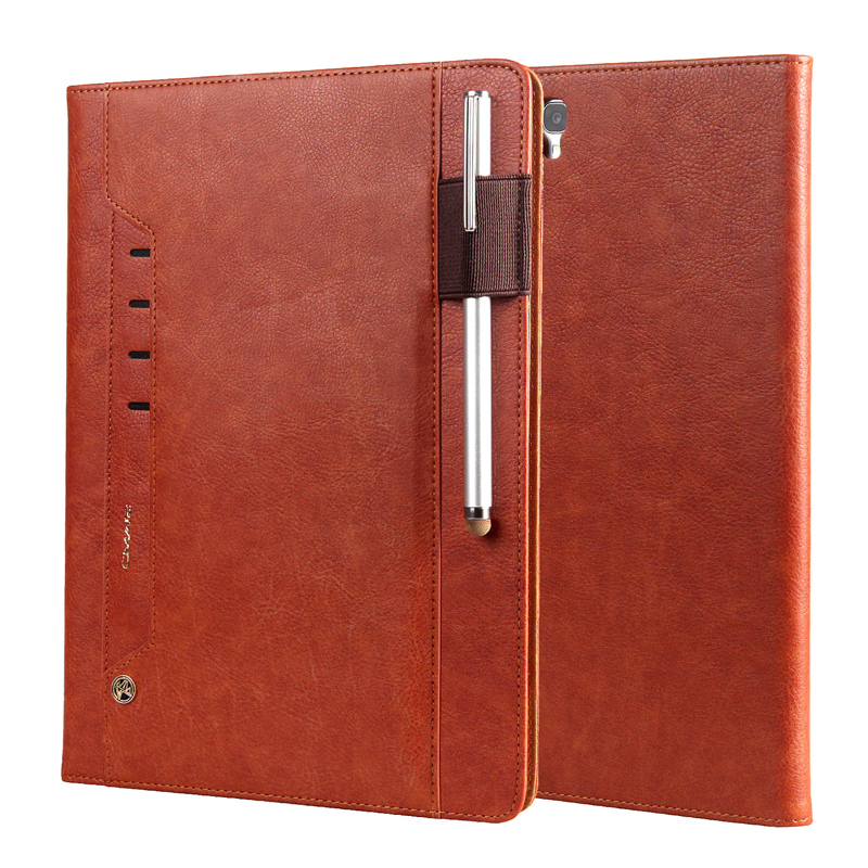 เคส Samsung Tab S3 9.7 นิ้ว T820 CMAI2 Luxury #เคสหนังคุณภาพดี พร้อมฝาปิดช่องเสียบการ์ด