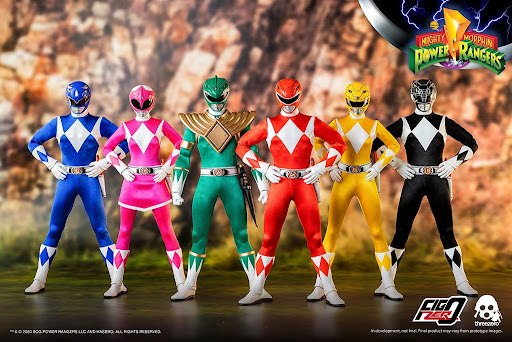 THREEZERO MIGHTY MORPHIN POWER RANGERS COLLECTIBLE FIGURE SET