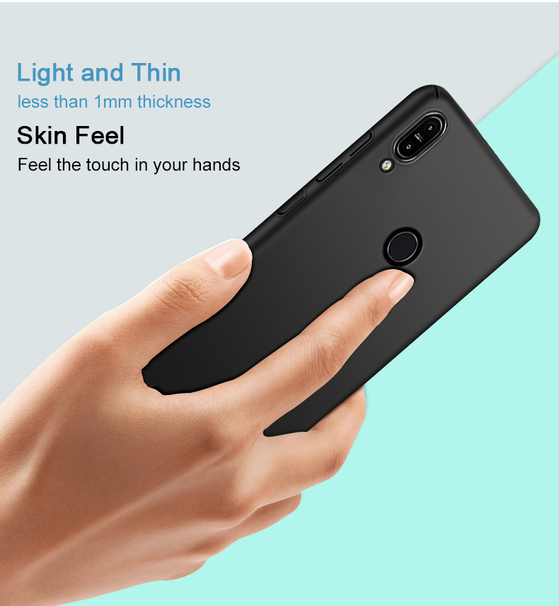 เคส Asus Zenfone Max Pro (M1) #เคสฝาหลัง IMAK Jazz Skin Feel Plastic + ฟิล์มกันรอย