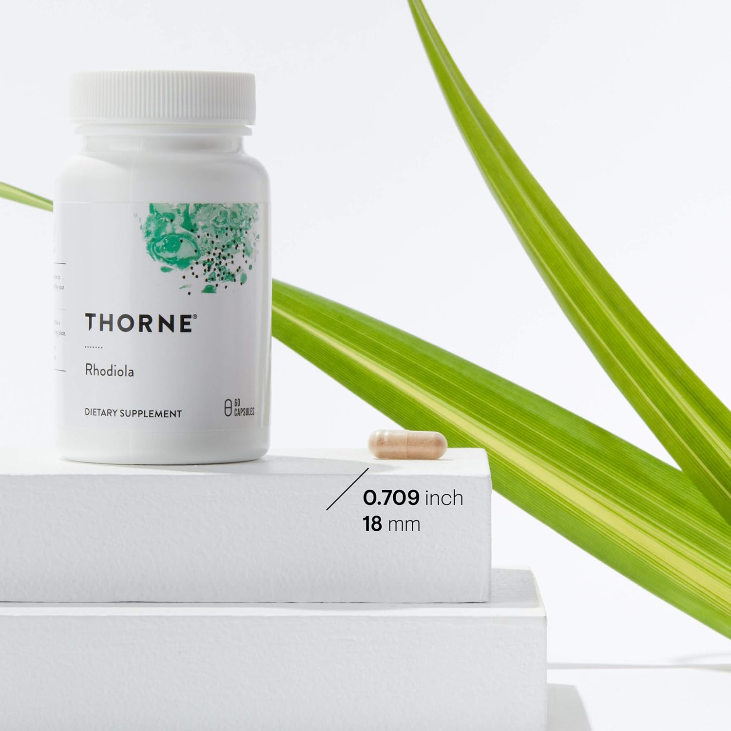 Thorne Research® Rhodiola 100 mg 60 Capsules เพิ่มการนอนหลับและสมาธิ