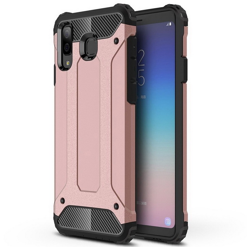 Case Samsung Galaxy A8 Star #เคสฝาหลังเกราะป้องกัน ไฮบริด พลาสติก+TPU Heavy Duty Rugged Hybrid