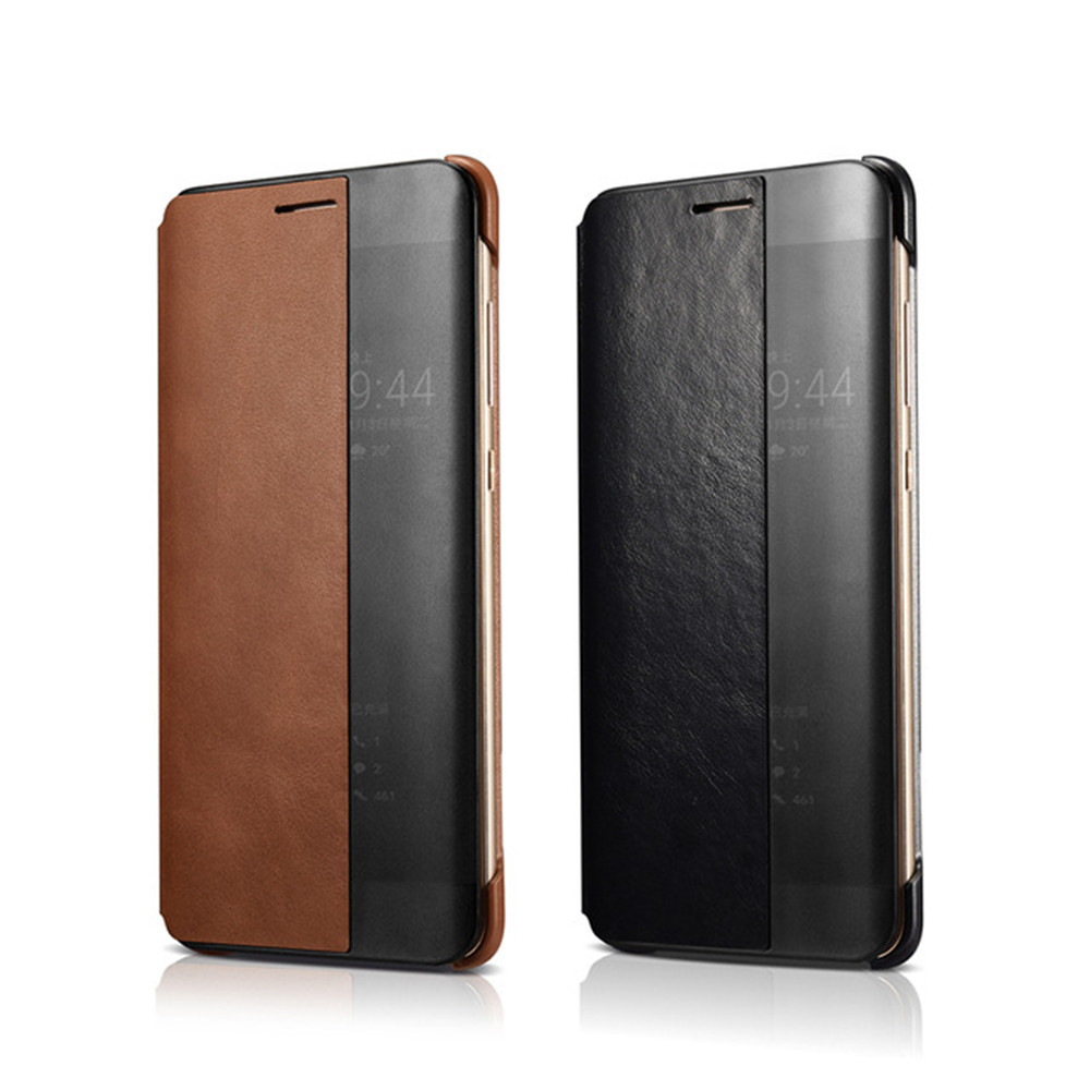เคส Huawei Mate 9 Pro #CaseMate 9 Porsche Design #เคสฝาพับหนังแท้ มีช่องวิวด้านข้าง