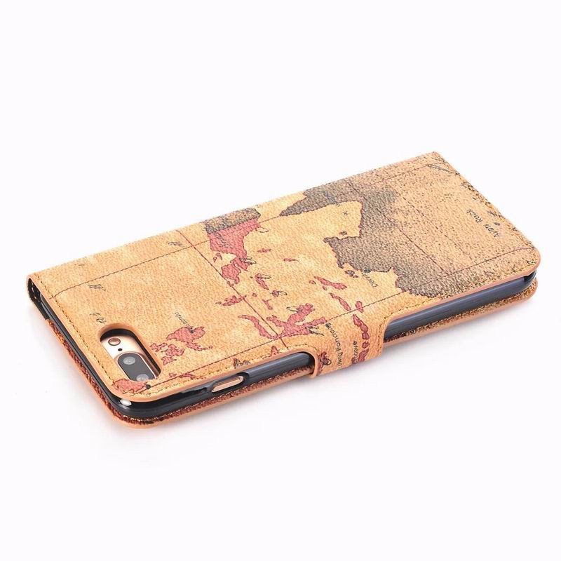 Case iphone 7 plus / 8 plus เคสฝาพับลายณูปแบบแผนที่มีช่องเสียบการ์ด สวยงามทันสมัย