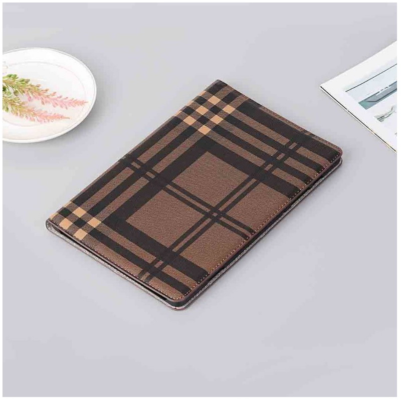 Case Samsung Galaxy Tab S7 SM-T870 SM-T875#เคสฝาพับกระเป๋าสตางค์หนัง PU รูปแบบลายสก็อต