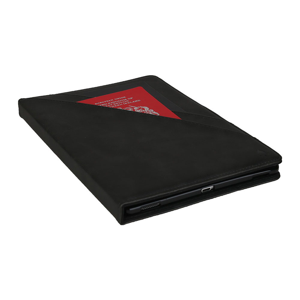 เคส Samsung Galaxy Tab A 8 (2019) with S Pen P200 P205 #เคสฝาพับหนัง PU ช่องเสียบการ์ดภายนอกและภายใน Flip Card Slots Stand Leather