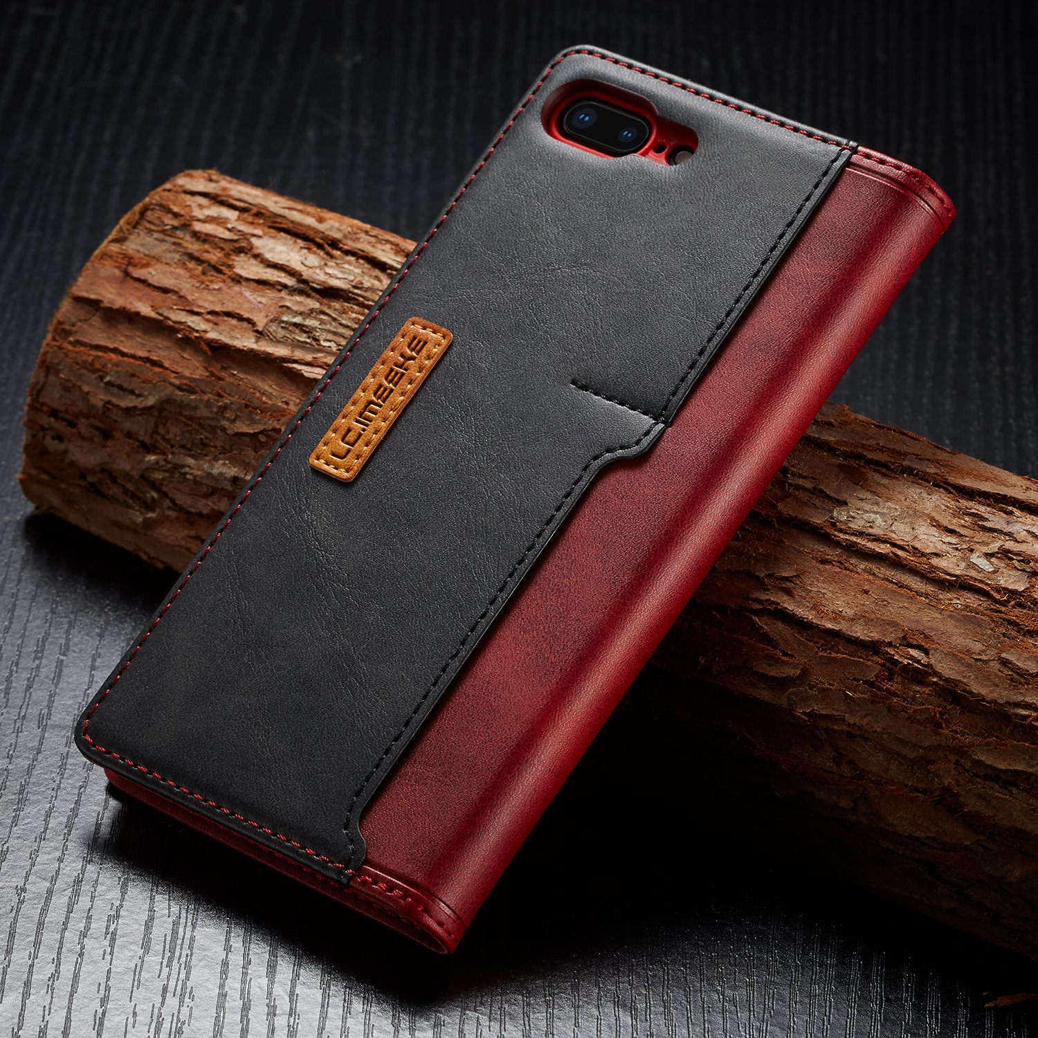 เคส iPhone7 Plus /8 Plus LC.IMEEKE LC เคสฝาพับแบบกระเป๋าสตางค์ หนัง PU, TPU