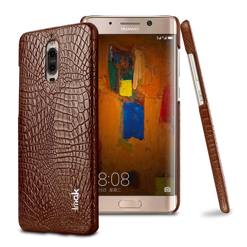 เคส Huawei Mate 9 Pro #เคสฝาหลังพลาสติกเคลือบหนังPU ผิวหนังจระเข้ IMAK Ruiyi Series