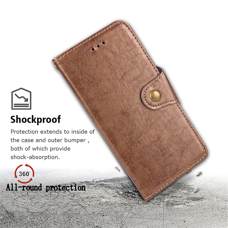 เคส Samsung Galaxy A8+ (2018) #เคสฝาพับสไตล์กระเป๋าสตางค์ Retro Business Style PU Leather Wallet