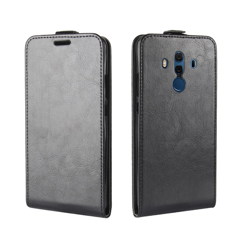 Case Huawei Mate 10 Pro #เคสฝาพับผิวหนังม้าแนวตั้งหนัง PU Crazy Horse