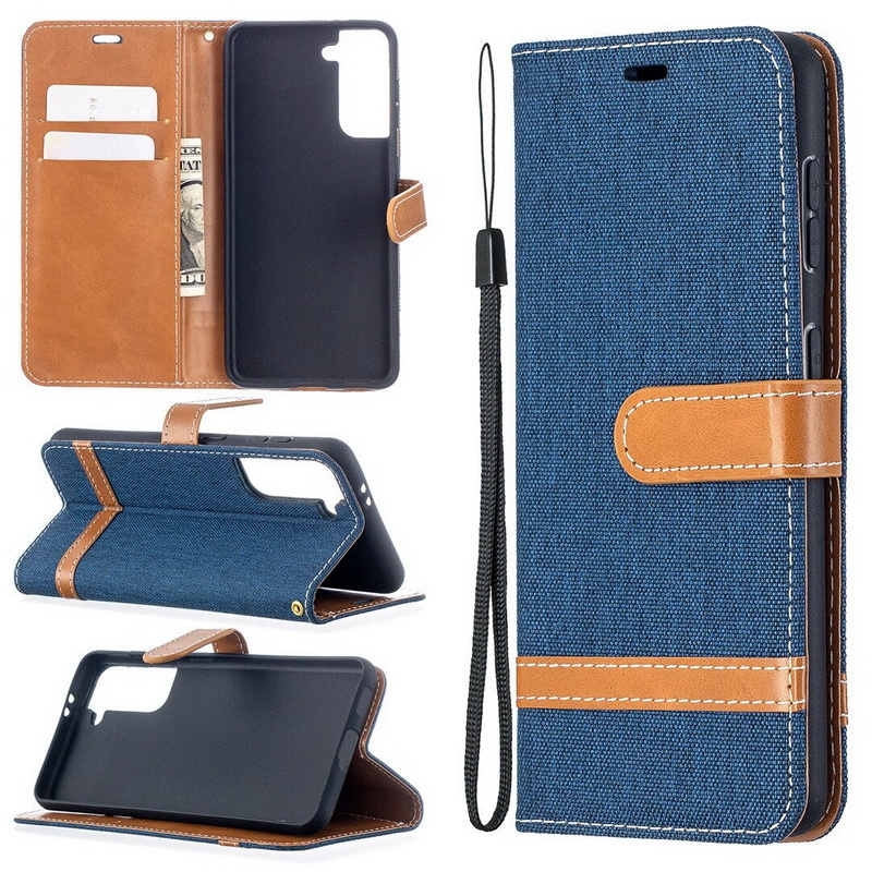 เคส Samsung Galaxy M14 5G #เคสฝาพับหนัง PU พร้อมสายคล้องมือ สีสันสดใส