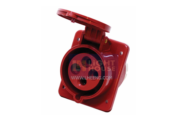 HTN-314 "DAKO PLUG" เต้ารับฝังเฉียง (3P+E) 16A IP44 DAKO