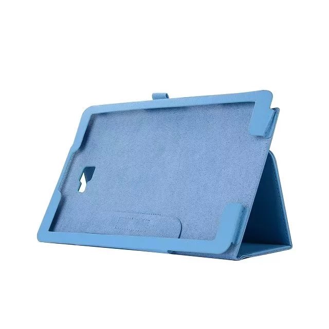 เคส Samsung Galaxy Tab A 10.1 (2016) with S Pen P580 / P585 #เคสฝาพับหนัง PU ผิวลิ้นจี่สีสันสวยงามทันสมัย