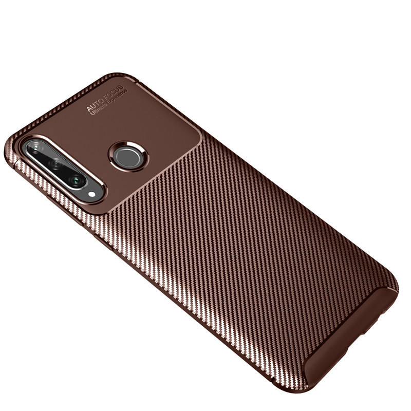 เคส Huawei Y6p #เคสฝาหลังนิ่ม Carbon Fiber Drop Resistant TPU