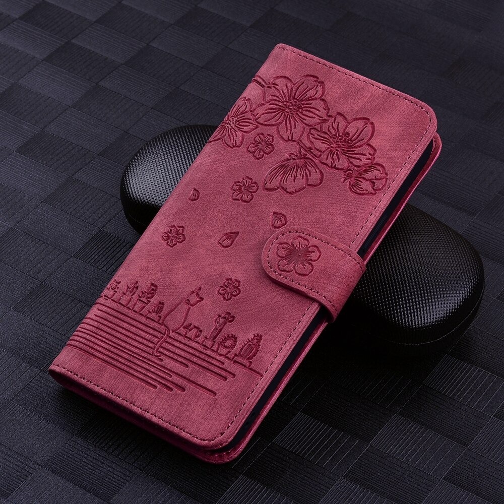 เคส Samsung Galaxy S21+#เคสฝาพับปกหนัง PU ลายดอกไม้พร้อมช่องใส่บัตร พับวางตั้งได้สไตล์แบบกระเป๋าสตางค์