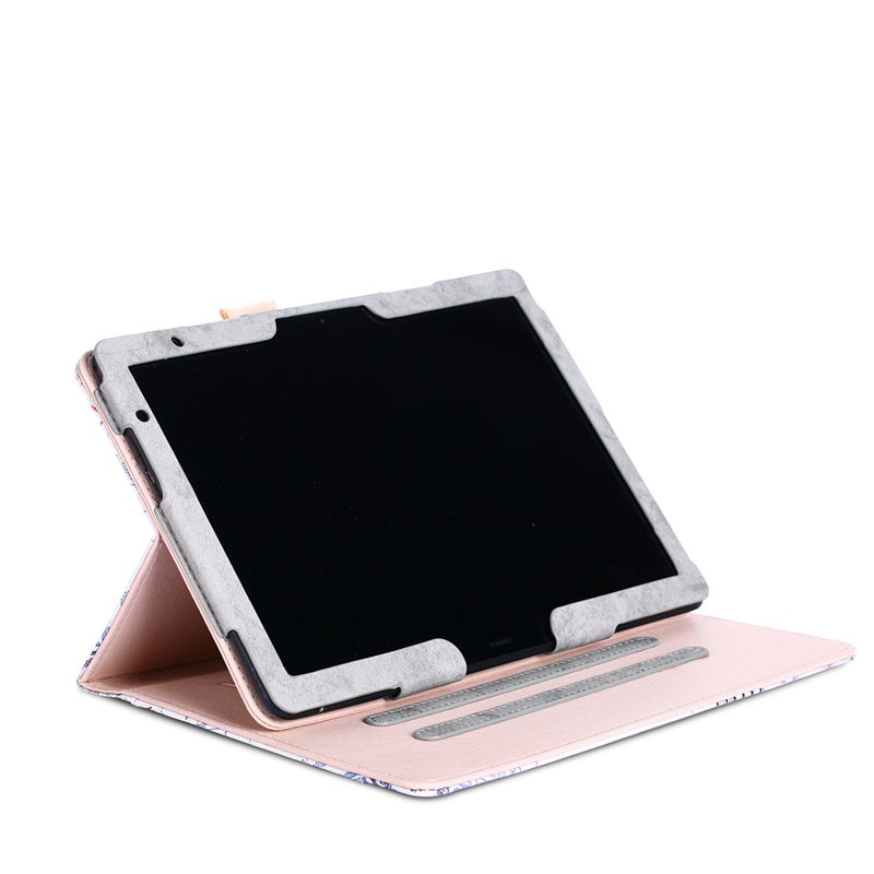 เคส Huawei MediaPad T5 10 #เคสฝาพับรูปแบบการพิมพ์ Pattern Printing PU Leather Smart Cover