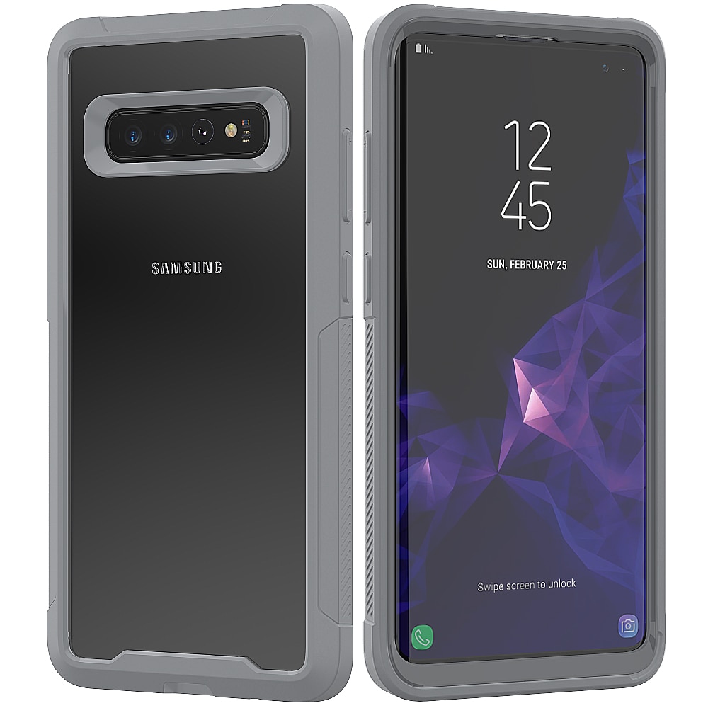 Case Samsung Galaxy S10 #เคสฝาหลังใสขอบกันชนไฮบริด TPU Bumper + PC + Clear Acrylic