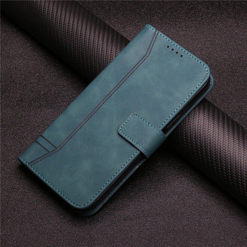 เคส Redmi Note 10S#เคสฝาพับแม่เหล็กพร้อมช่องใส่บัตรแบบกระเป๋าสตางค์ Magnetic Flip Wallet Bracket Leather TPU Phone Case