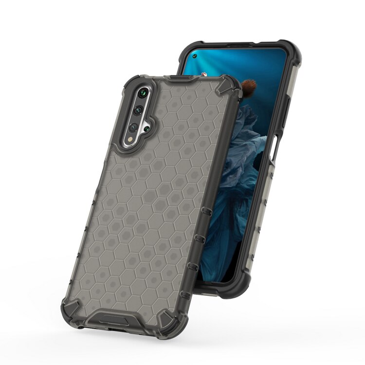 เคส Huawei Nova 5T #(พร้อมส่ง)เคสฝาหลังกันกระแทก Honeycomb Shock Absorber TPU + PC + Silicone Hybrid
