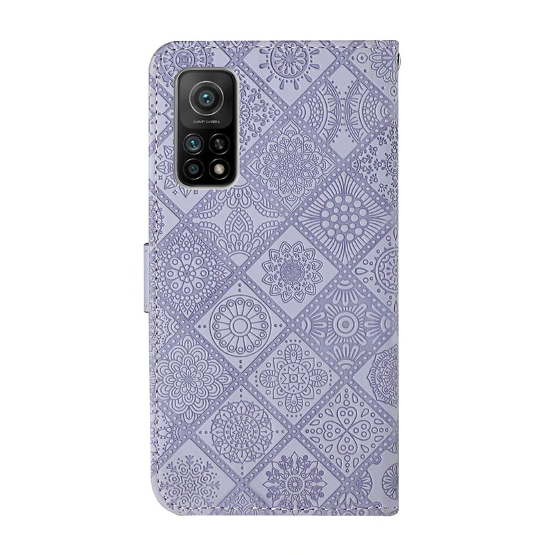 เคส Samsung Galaxy A32 4G #เคสฝาพับหนัง PU ลายดอกไม้พร้อมสายคล้องมือ Imprinted Flower Wallet Leather Magnet Clasp Case with Strap