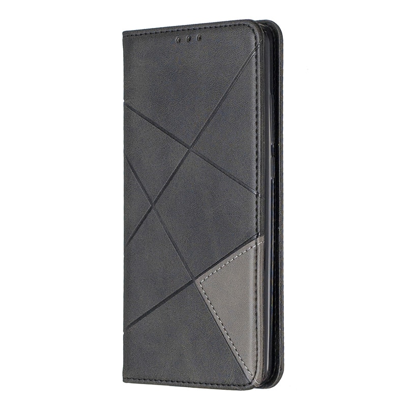 Case Xiaomi Mi 9T #เคสฝาพับหนัง PU มีช่องเสียบ ID บัตรอื่นๆในตัว Geometric Pattern Leather Card Holder Protective