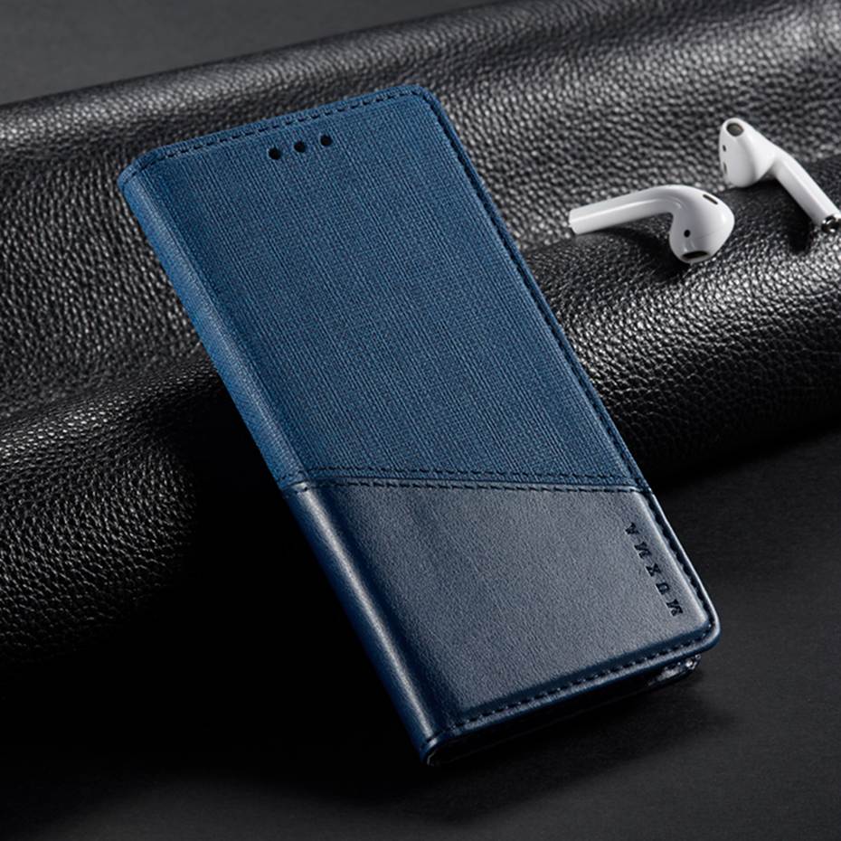 Case Oneplus 7 Pro #เคสแบบฝาพับ MUXMA หนัง PU ออกแบบสีทูโทนมีช่องเสียบบัตร PU Leather Magnetic Wallet