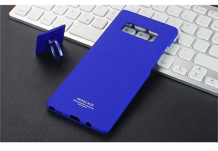 Case Samsung Galaxy Note 8 #เคสฝาหลัง IMAK Kickstand Matte Hard Case มีแหวนสวมนิ้วคุณภาพดีราคาถูก