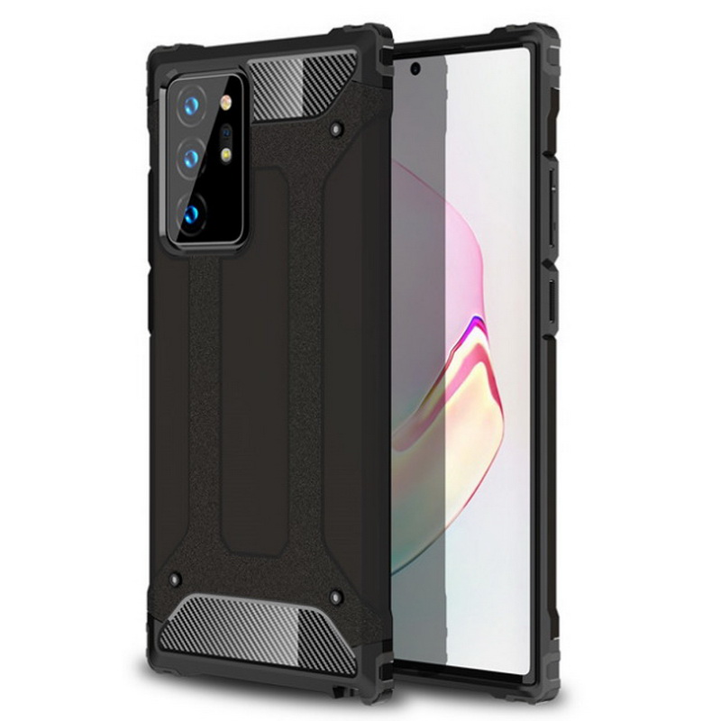 Case Samsung Galaxy S20 Ultra / S20 Ultra 5G #เคสฝาพับเกราะป้องกัน ไฮบริด พลาสติก+TPU Heavy Duty Rugged Hybrid