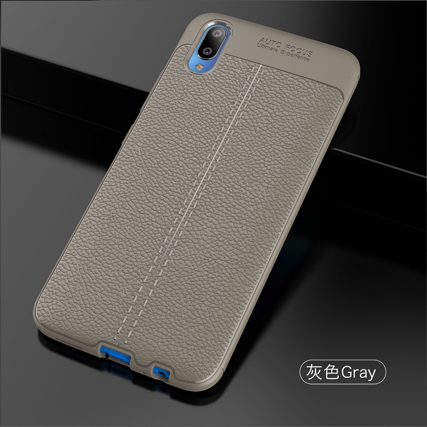 Case vivo V11 / V11 Pro #เคสหนังPU ผิว Litchi Skin ป้องกันลายนิ้วมือ TPU Soft Case
