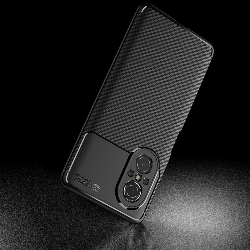 Case Huawei Nova 9 SE #เคสฝาหลังนิ่ม Carbon Fiber Anti-drop TPU Protection