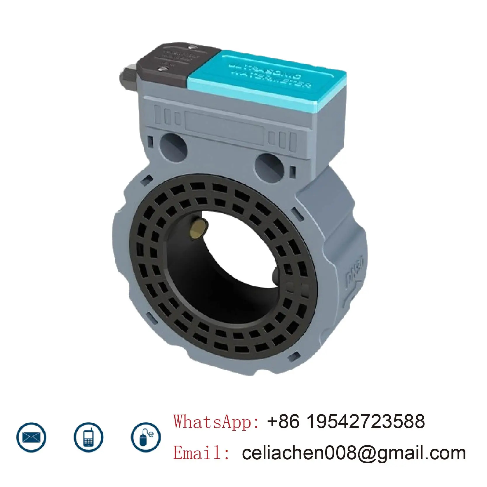 IP68 Intelligent Ultrasonic Water Flow Meter Battery Operated RS485 Pipe Mounted For Agriculture