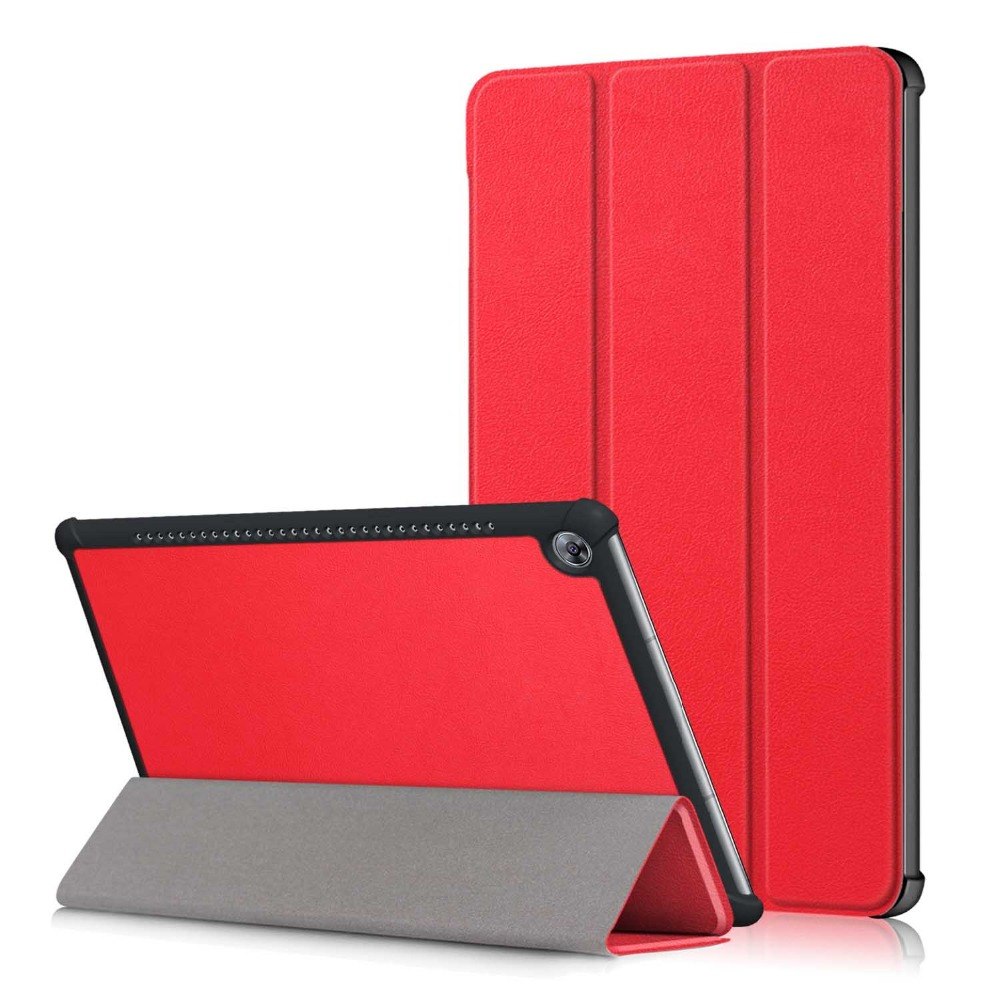 Case Huawei MediaPad M5 Pro 10.8 นิ้ว #เคสฝาพับหนัง PU แบบพับ 3 พับ Tri-fold Stand Flip Leather Case