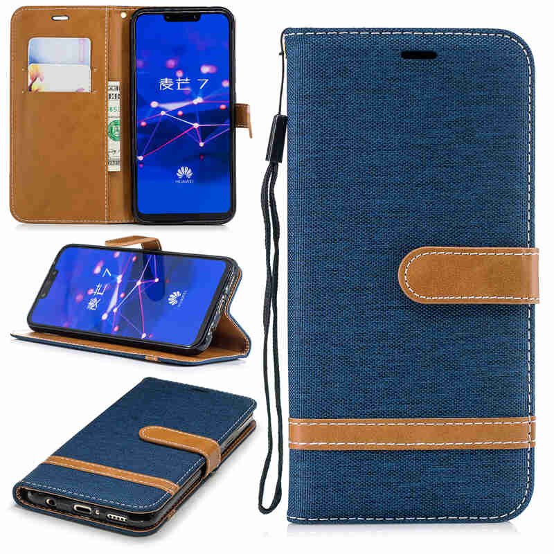 Case Huawei P10 Lite #เคสฝาพับหนัง PU พร้อมสายคล้องมือ สีสันสดใส