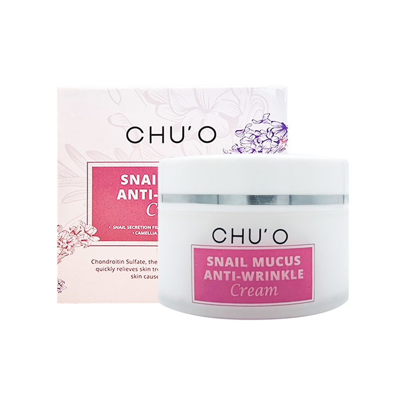 [สูตรใหม่ล่าสุด] CHU'O Snail Mucus Anti-Wrinkle Cream 30ml. ชูโอ ครีมเมือกหอยทากเข้มข้น