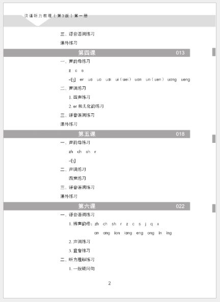 แบบเรียนการฟังภาษาจีน Hanyu Tingli Jiaocheng (3rd Edition) Vol.1+MP3 汉语听力教程（第3版）第1册+MP3 Hanyu Tingli Jiaocheng (3rd Edition) Vol.1+MP3