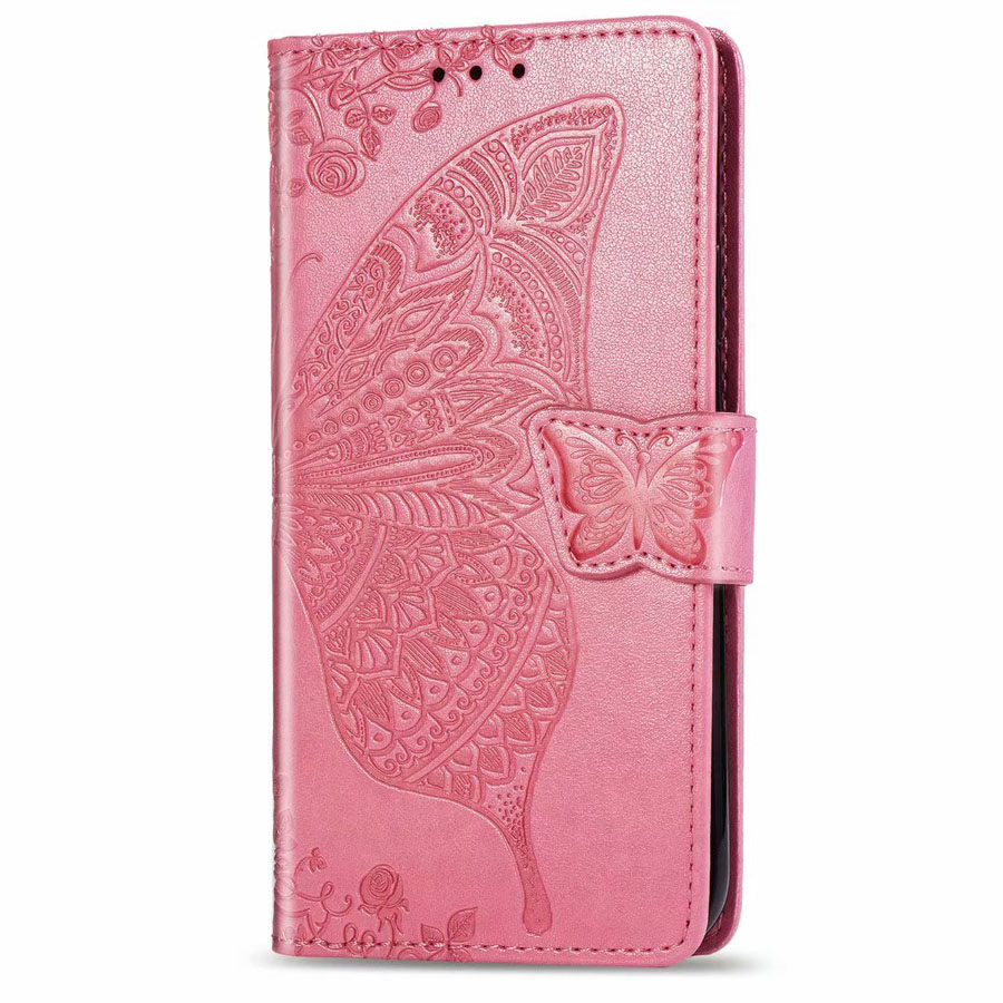 Case Vivo Y19 #เคสฝาพับ Imprint ลายผีเสื้อดอกไม้