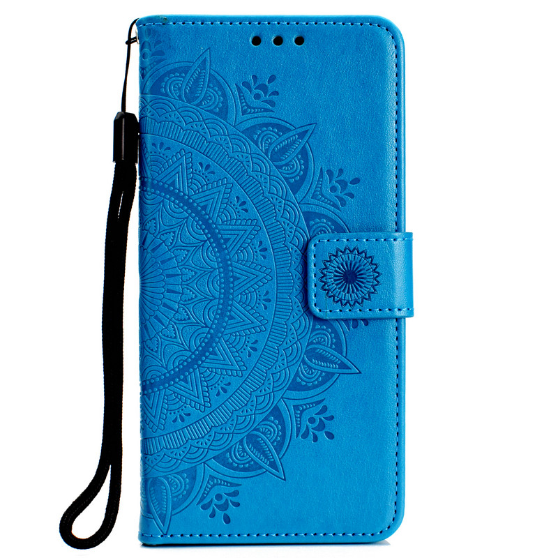 Case Xiaomi Mi 11 #เคสฝาพับหนัง PU ปั้มลาย Imprint Mandala Flower
