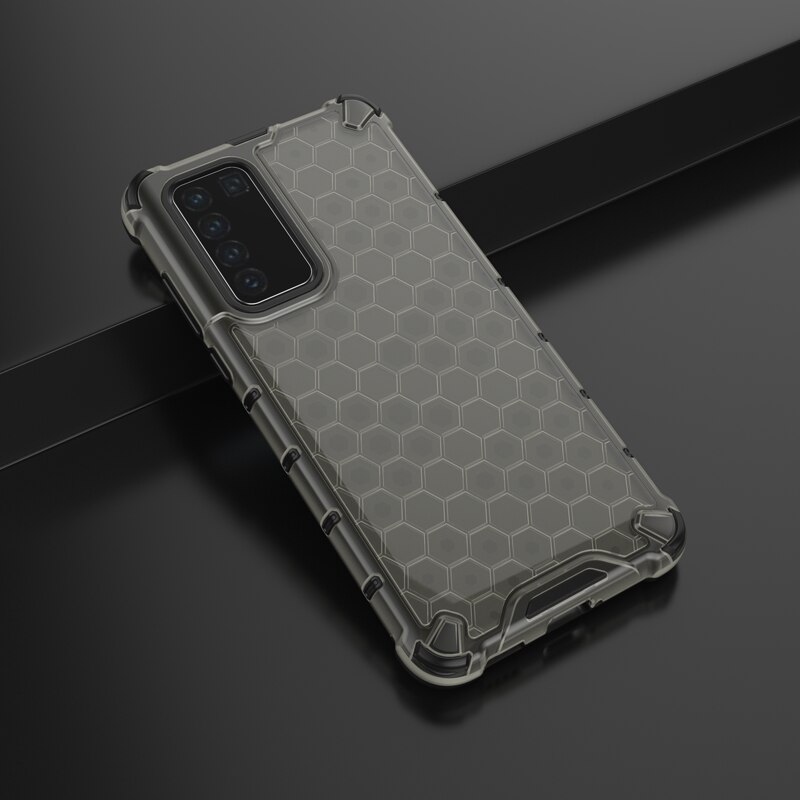 Case Huawei P40 #เคสกันกระแทก Honeycomb Shock Absorber TPU + PC + Silicone Hybrid