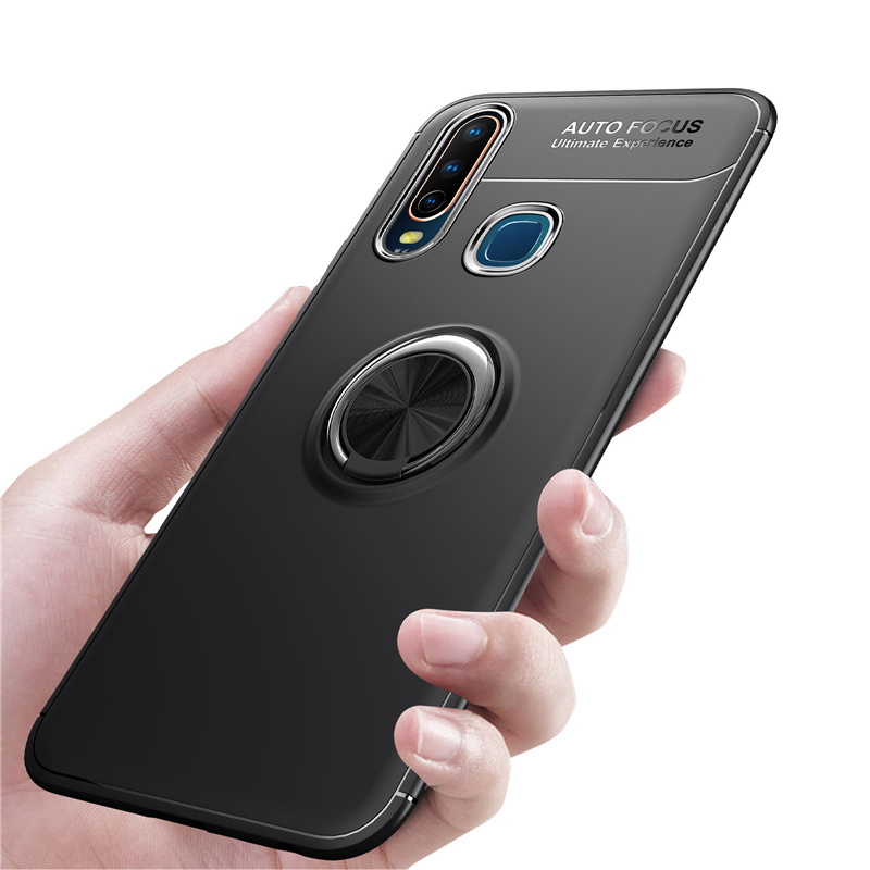 Case Vivo Y19 #เคสฝาหลัง TPU Finger Ring Kickstand (แผ่นโลหะแบบ Built-in)