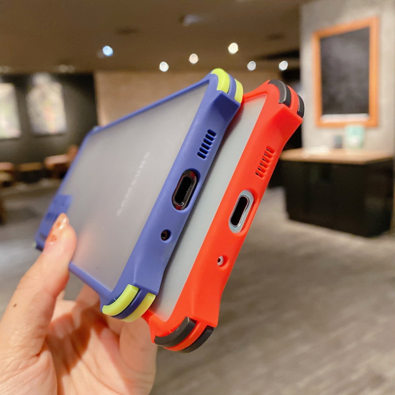 เคส OPPO Reno 5 Pro 5G #เคสฝาหลังขอบซิลิโคนิ่ม Fashion Color Liquid Frame Anti-fall Phone Case